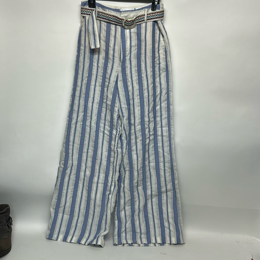 Eet:Twa Anthropologie Coastal Stripe Wide Leg Pants. Size 4.